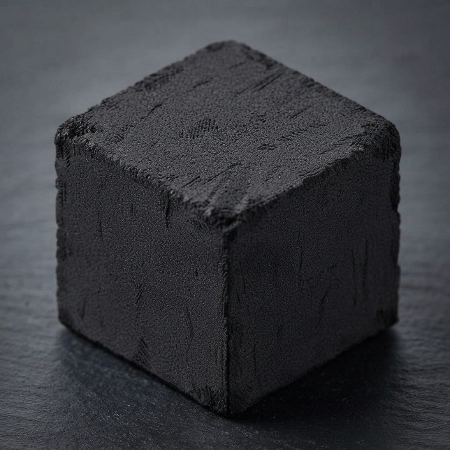Cube coconut charcoal